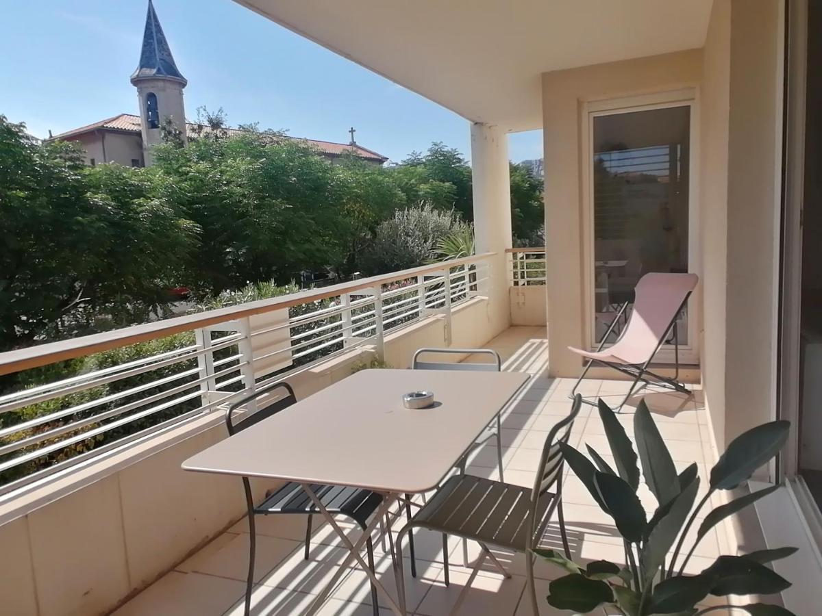 Marseille : Joli T2 Mer Et Collines + Terrasse Exteriör bild